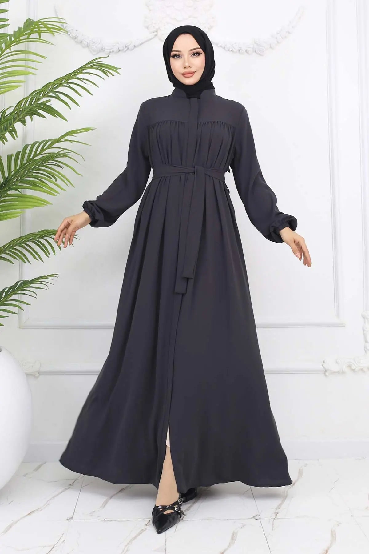 Mec Robe Belted Abaya