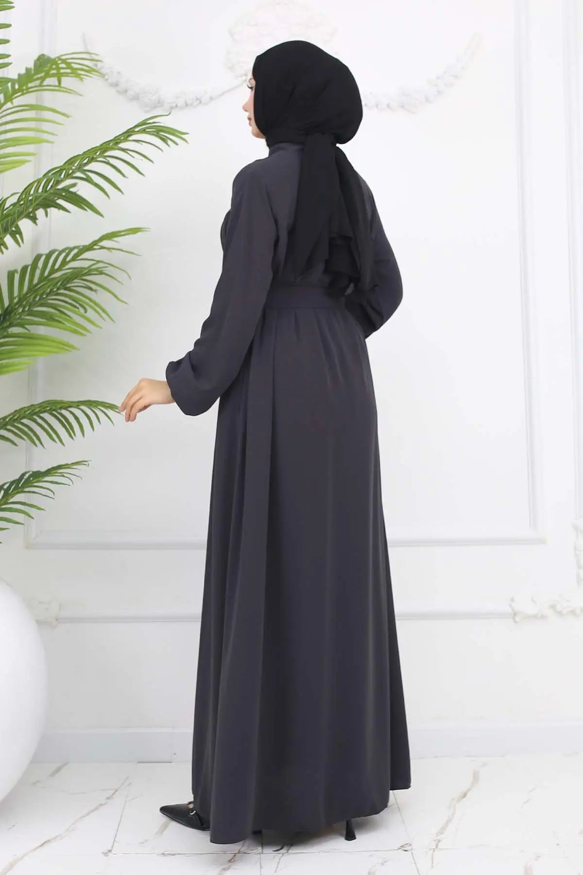 Mec Robe Belted Abaya