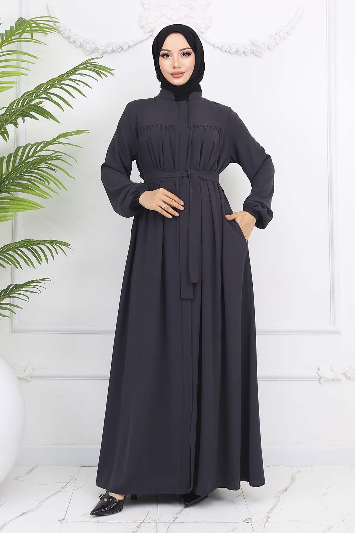 Mec Robe Belted Abaya