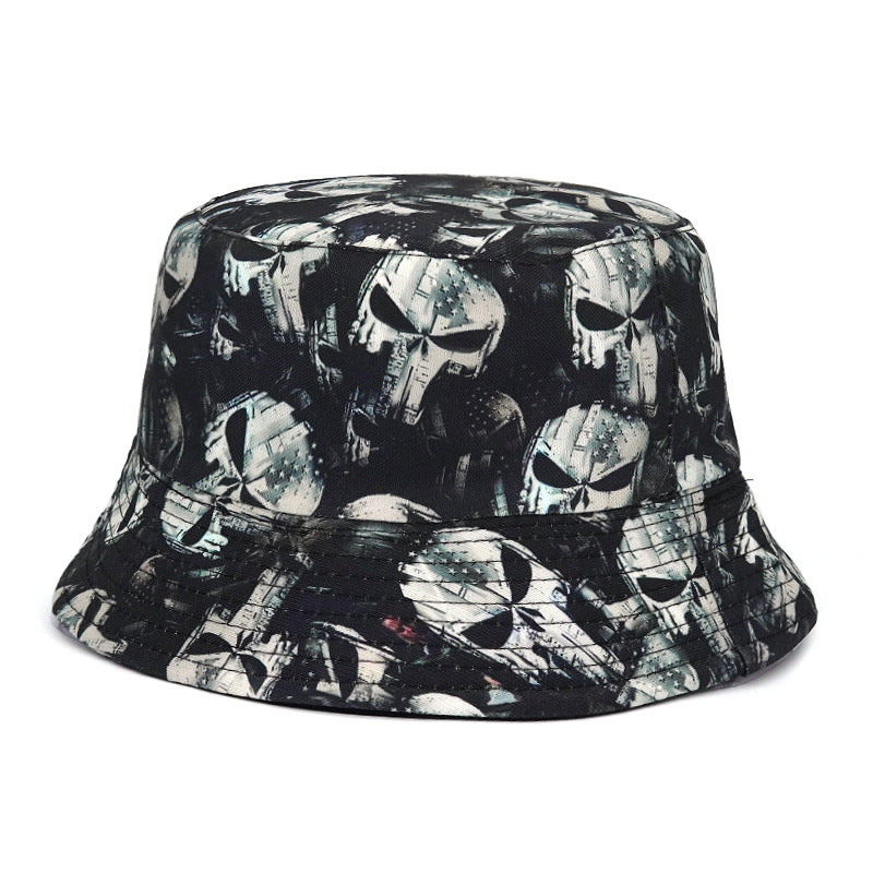 Rose Skull Bucket Hat Summer Bucket Hat - M5542 / M - Sun Hat