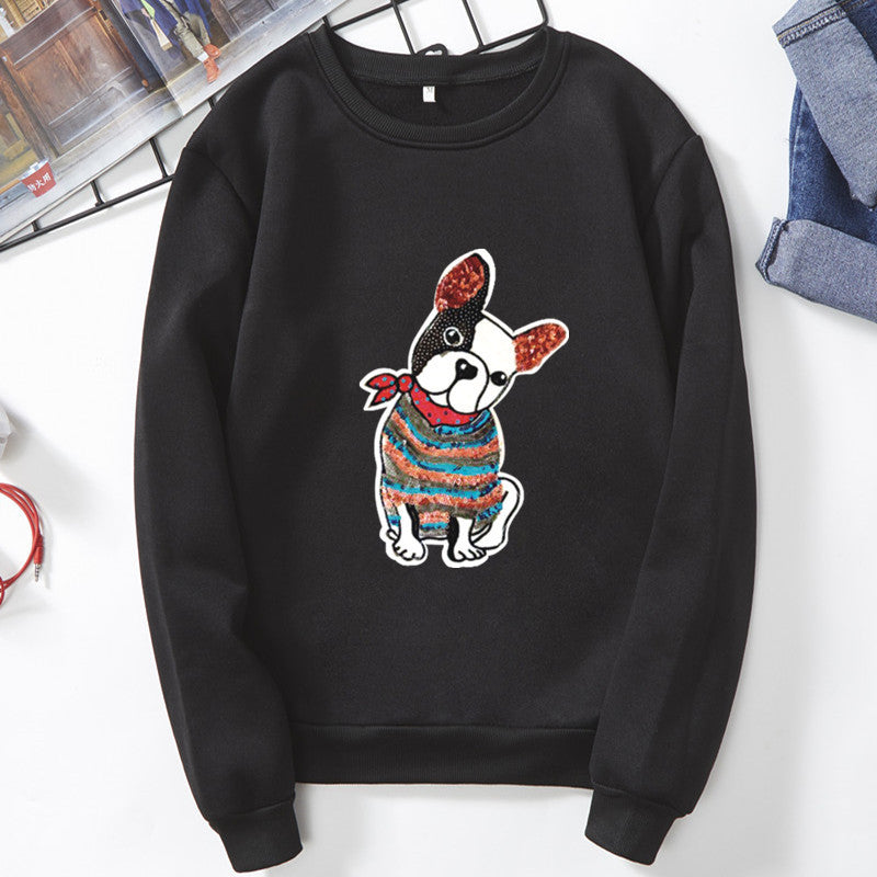 Round neck sweater - Black / 3XL