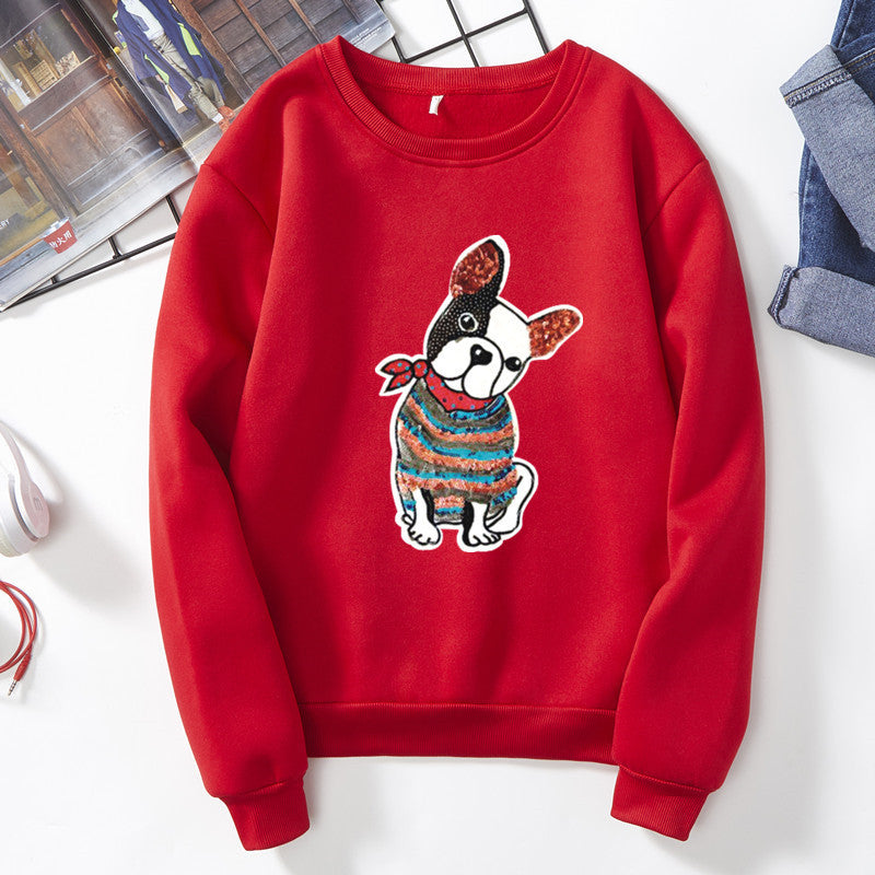 Round neck sweater - Red / 3XL
