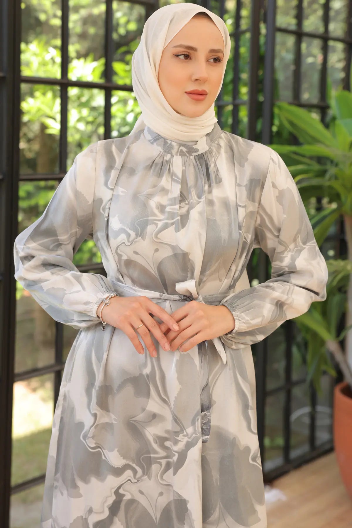 Mec Satin Hijab Dress