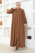 Mec Shirred Jessica Crepe Abaya