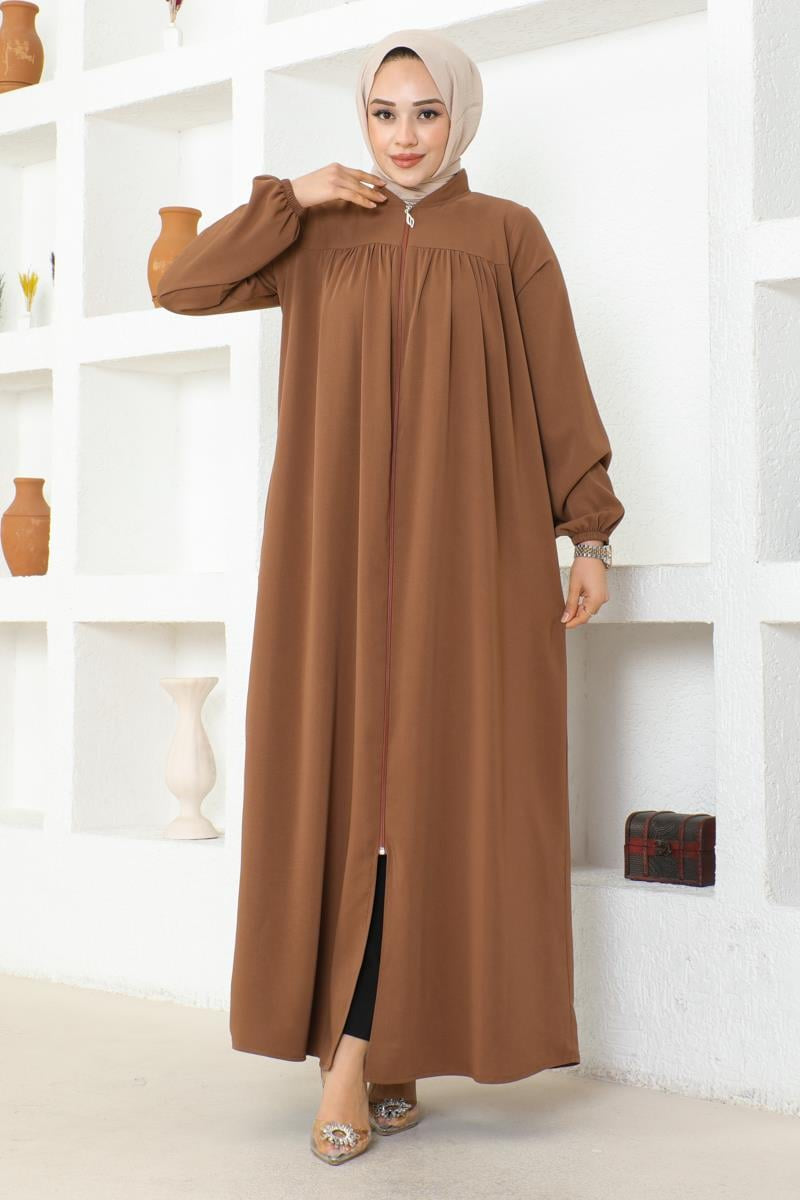 Mec Shirred Jessica Crepe Abaya