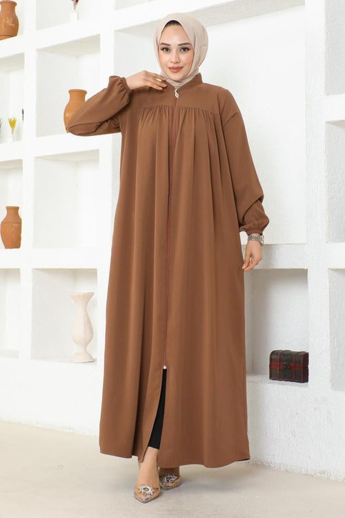 Mec Shirred Jessica Crepe Abaya