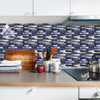 Simulation Marble Embossed Mosaic Pattern Tile Sticker Simulation Tile Stickers for Home & Office - Tile Sticker
