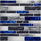 Simulation Marble Embossed Mosaic Pattern Tile Sticker Simulation Tile Stickers for Home & Office - 10cm10cm10 Pieces