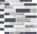 Simulation Marble Embossed Mosaic Pattern Tile Sticker Simulation Tile Stickers for Home & Office - 10cm10cm10 Pieces