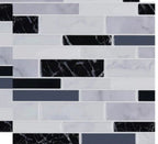 Simulation Marble Embossed Mosaic Pattern Tile Sticker Simulation Tile Stickers for Home & Office - 10cm10cm10 Pieces