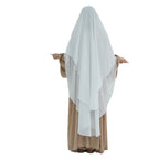 Solid Colour Front And Rear Double-layer Chiffon Large Swing Headscarf - Scarf