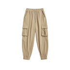 Solid Colour Overalls Knit Pants All-match Trousers Women’s Sports Pants - Khaki / XL