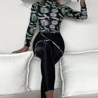 Split Three-pieces Plus Size Swimsuit Long-sleeved Cross-border Swimwear