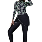 Split Three-pieces Plus Size Swimsuit Long-sleeved Cross-border Swimwear