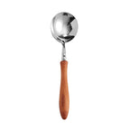Stainless Steel Rosewood Wooden Handle Knife Fork And Spoon Wooden Tableware Set - Round Spoon - Wooden tableware