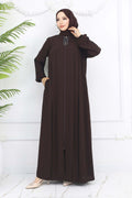 Mec Stripe Detailed Robe Abaya