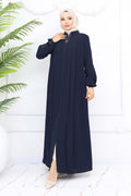 Mec Stripe Detailed Robe Abaya