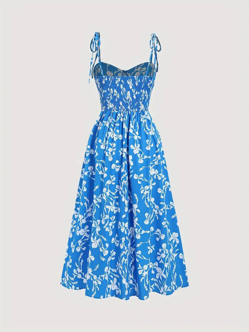 Summer Floral Off-the-shoulder Women’s Dress - Dress