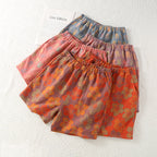 Summer Retro Jacquard Shorts - 2-pieces set