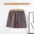 Summer Retro Jacquard Shorts - Green Fruit / L - 2-pieces set