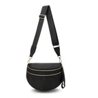 Trendy All-matching Oxford Cloth Large Capacity Bag - Black / 30x21x7