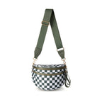 Trendy All-matching Oxford Cloth Large Capacity Bag - Green Plaid / 30x21x7