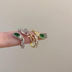 Trendy Snake Style Open-end Zircon Ring Women’s Fashion Ring - Ring