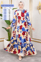Tunnel Waist Hijab Dress | Indigo – NEOMODEST product image 1