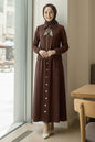 Two-piece Hijab Set With Scarf | Brown – NEOMODEST product image 1
