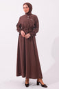 Two-piece Set With Brooch | Brown – NEOMODEST product image 1