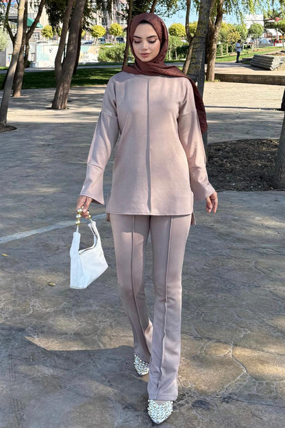 Two-piece Set With Stitching Detail | Vison – NEOMODEST product image 1