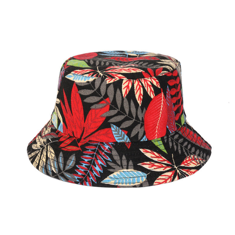 Unisex Bucket Hat Summer Canvas Hat Double-sided Travel Hat - Red / M - Sun Hat