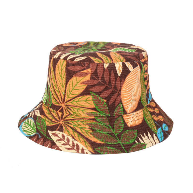 Unisex Bucket Hat Summer Canvas Hat Double-sided Travel Hat - Yellow / M - Sun Hat