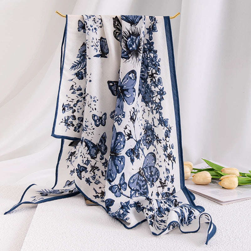 Vintage Print Multipurpose Summer Shawl - Scarf