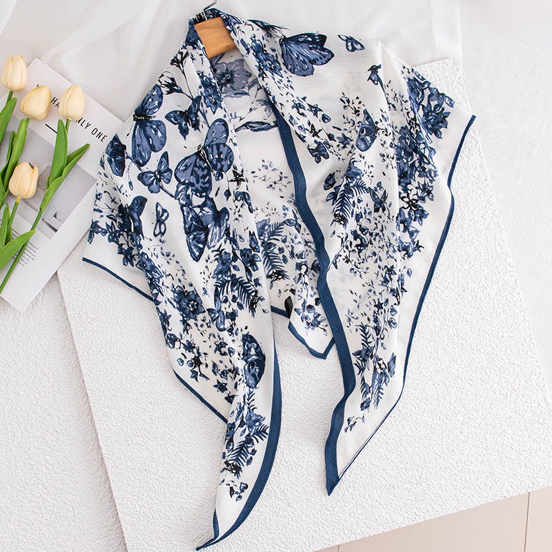 Vintage Print Multipurpose Summer Shawl - Scarf
