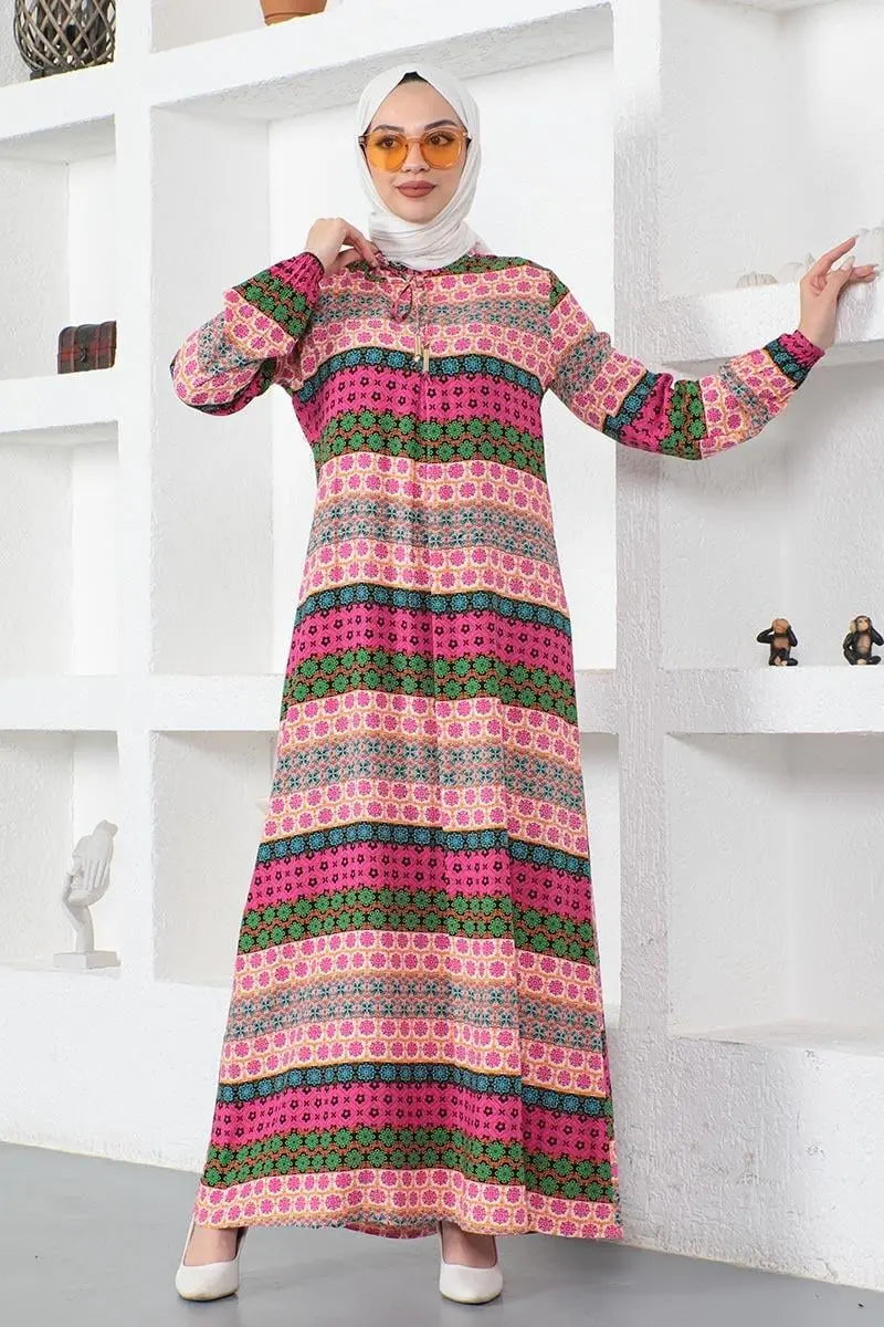 Mec Viscose Dress With Lace Collar