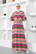 Mec Viscose Dress With Lace Collar
