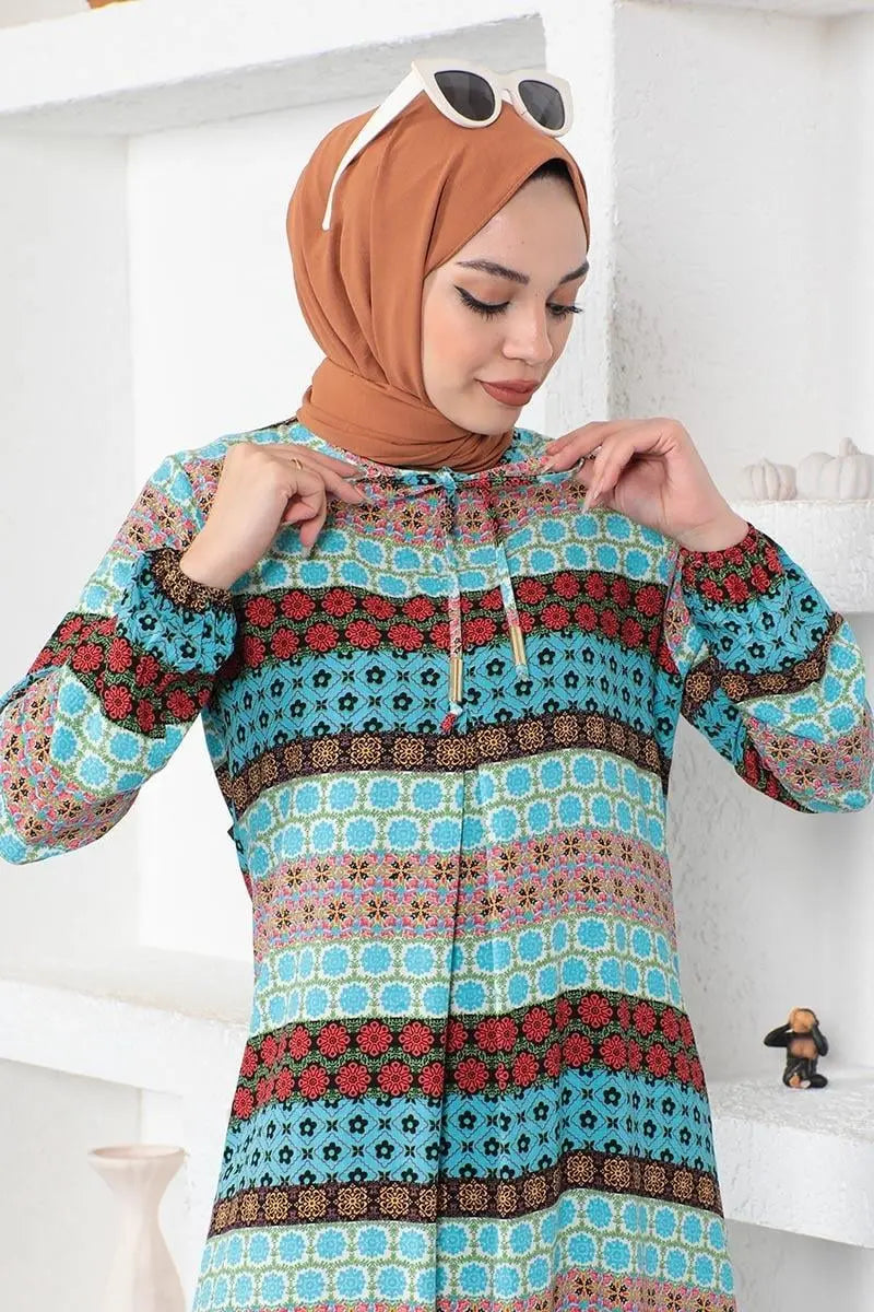 Mec Viscose Dress With Lace Collar