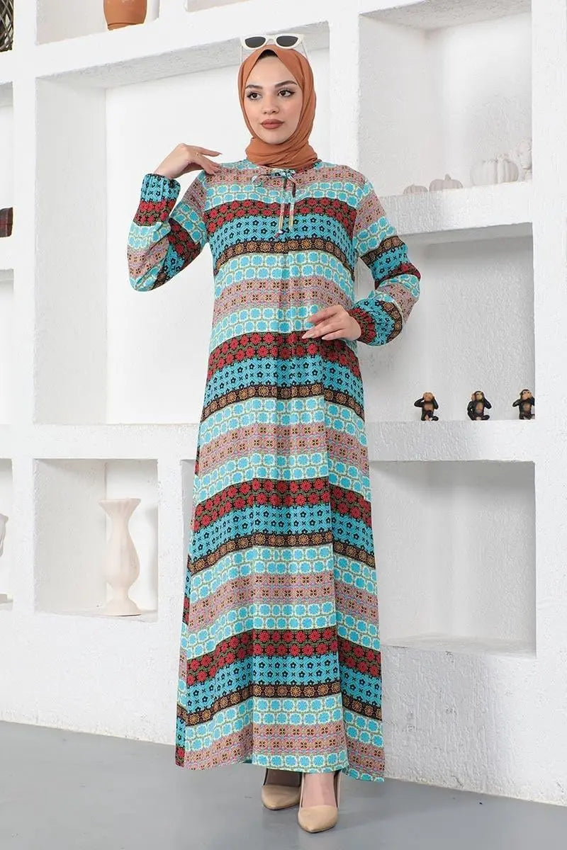 Mec Viscose Dress With Lace Collar