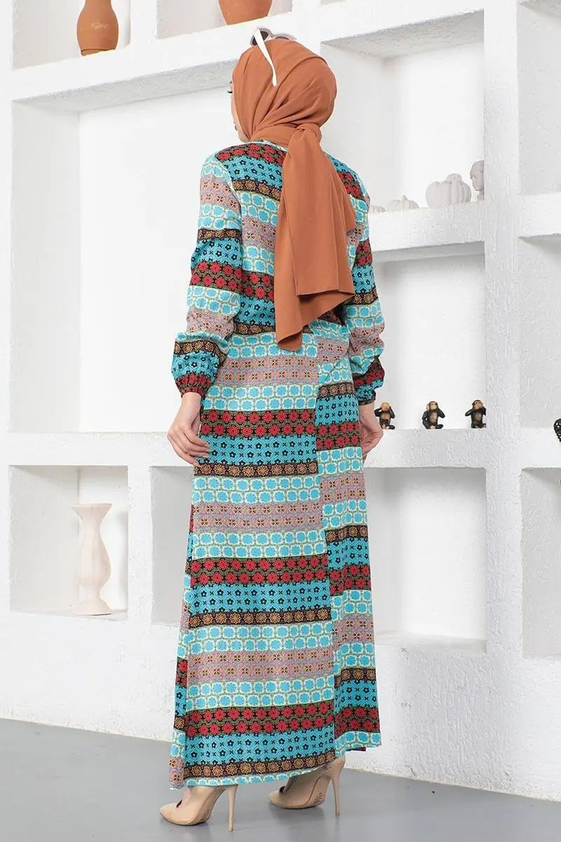 Mec Viscose Dress With Lace Collar