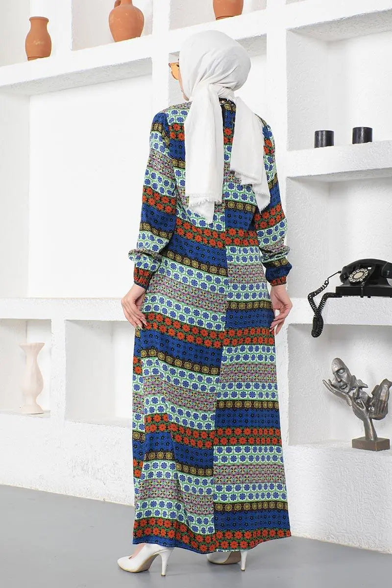 Mec Viscose Dress With Lace Collar