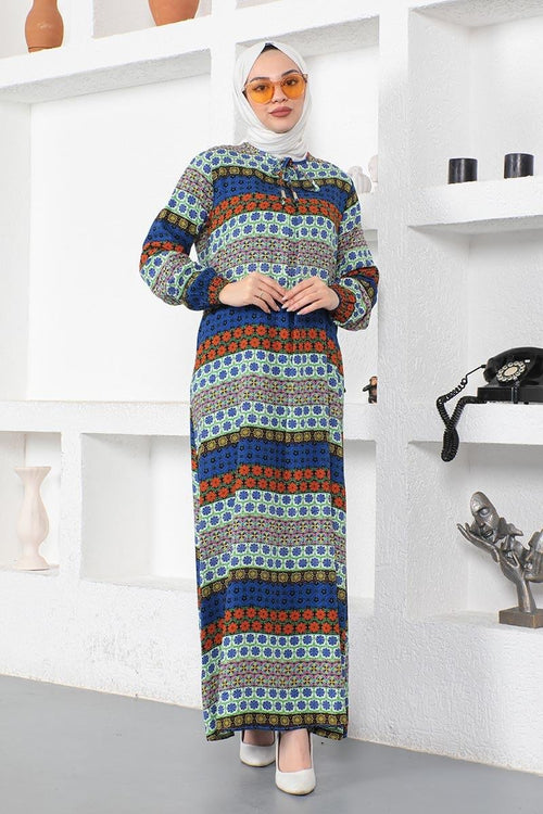 Mec Viscose Dress With Lace Collar