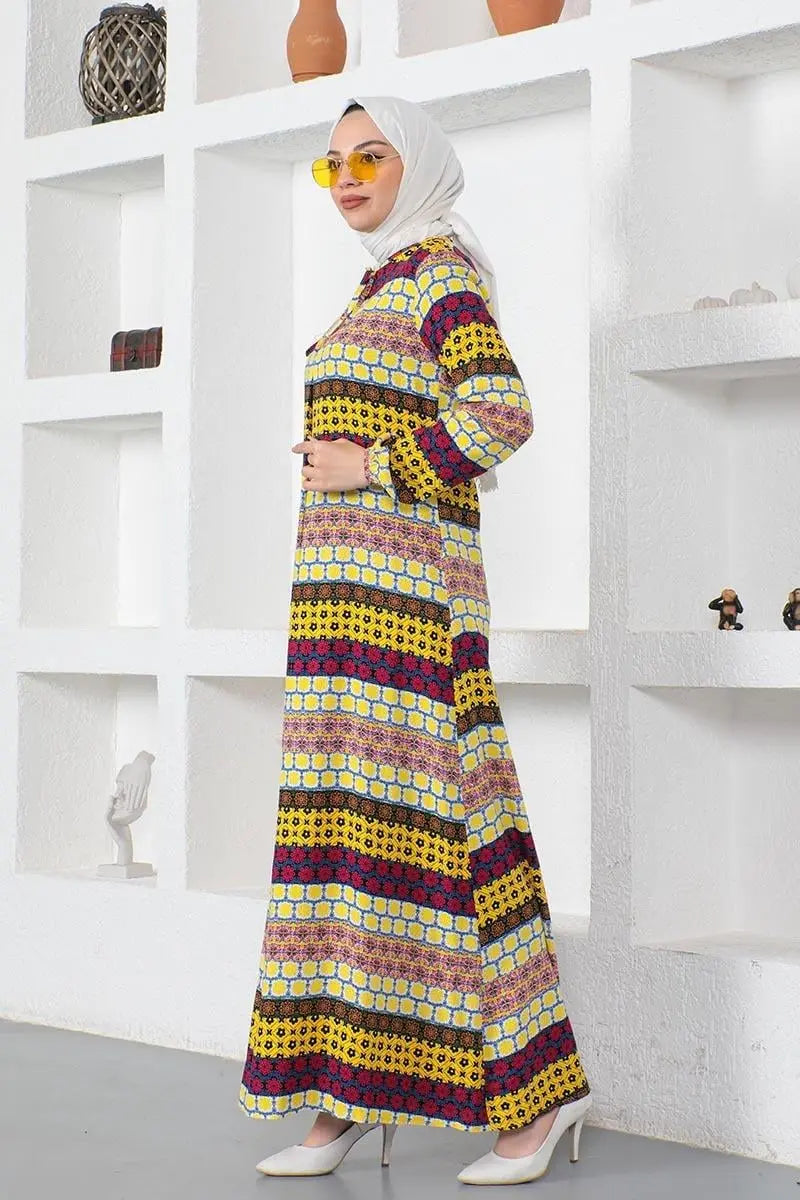 Mec Viscose Dress With Lace Collar