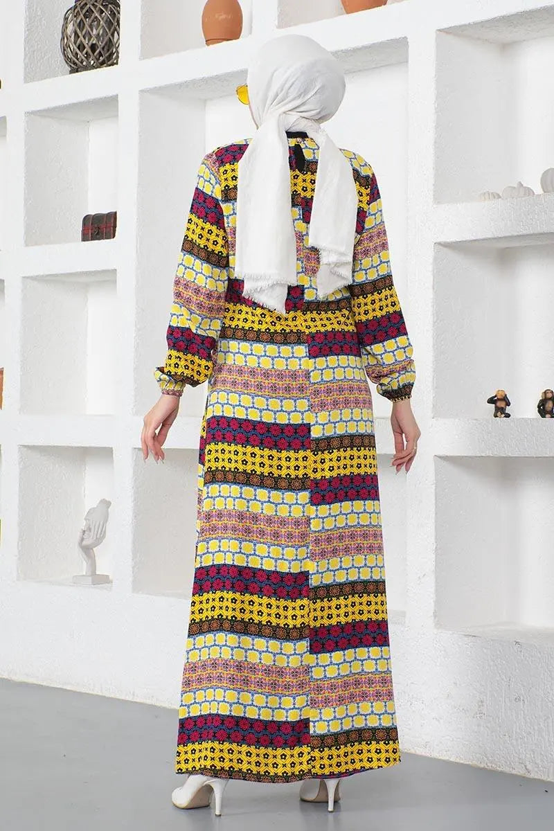Mec Viscose Dress With Lace Collar