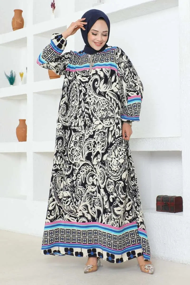 Mec Viscose Dress With Tassel Detail