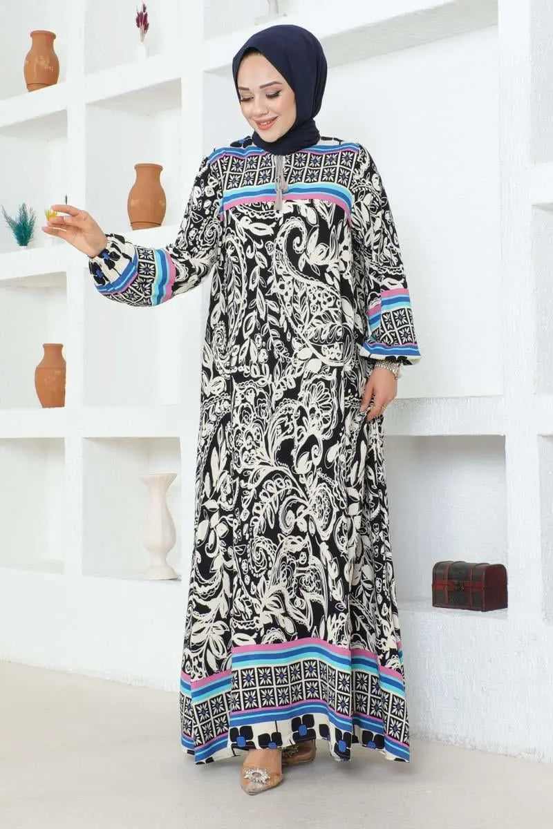 Mec Viscose Dress With Tassel Detail