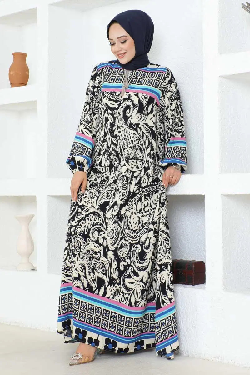 Mec Viscose Dress With Tassel Detail