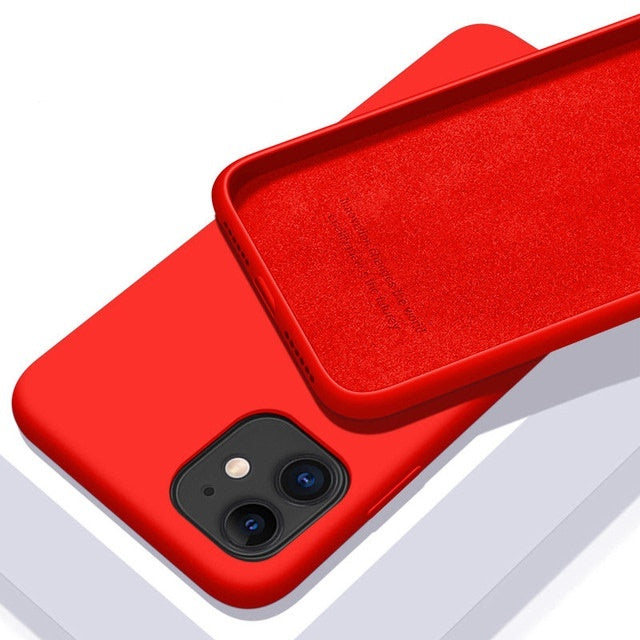 Waterproof Solid Colour Iphone Temperament Case - Red / IPhone 11Pro - iPhone case