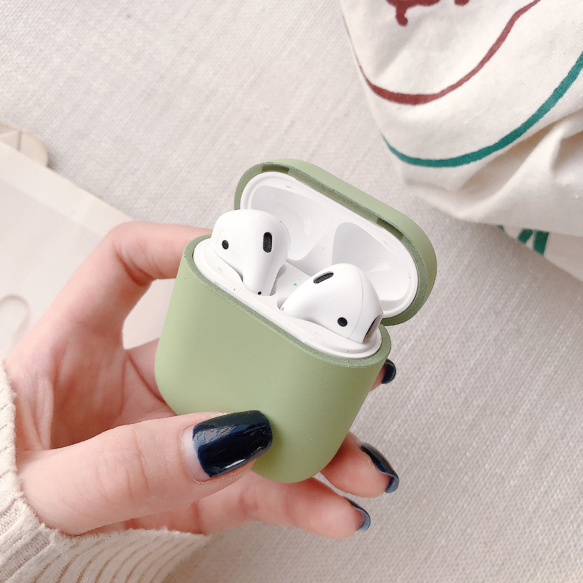 Wireless Bluetooth Headset Case Compatible with Apple - Light Green - Headphone case