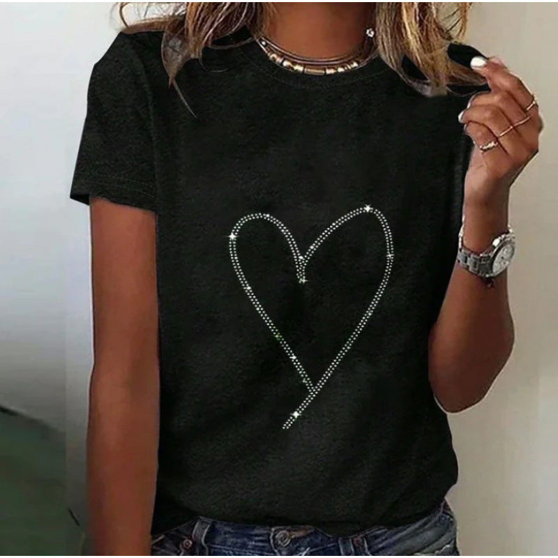 Women’s 3D Printed Casual Short Sleeve Tee - HAI033 / 3XL - t-shirt